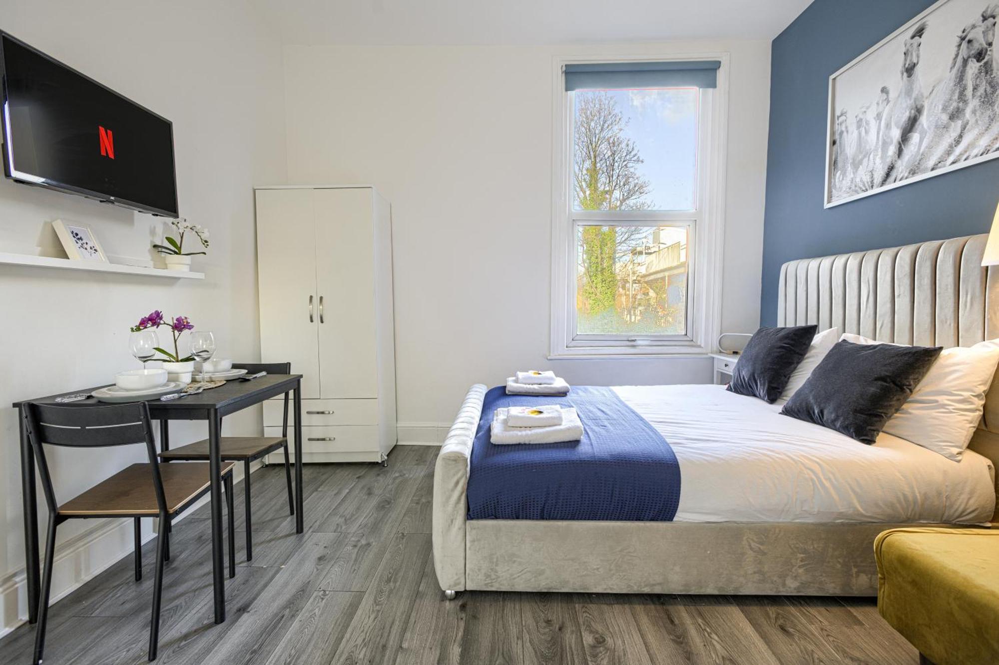 Hackney Central Deluxe Apartment 런던 객실 사진